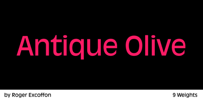 Antique Olive Font Poster 1